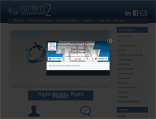 Tablet Screenshot of connect2recruitment.com